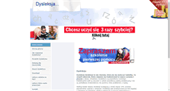 Desktop Screenshot of dysleksja.pierwszapomoc.net.pl