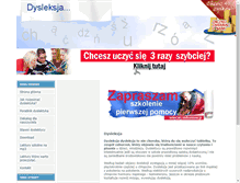 Tablet Screenshot of dysleksja.pierwszapomoc.net.pl